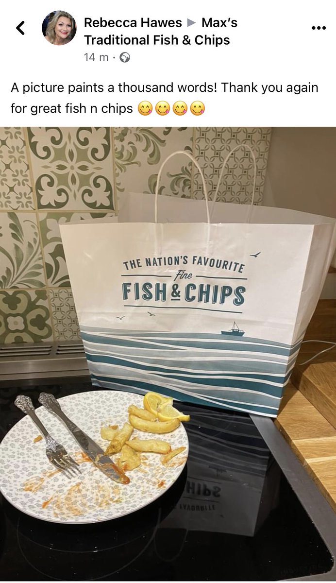 This is what it’s all about &amp; great feeling for the team to know they are putting smiles on faces this #FishFriday