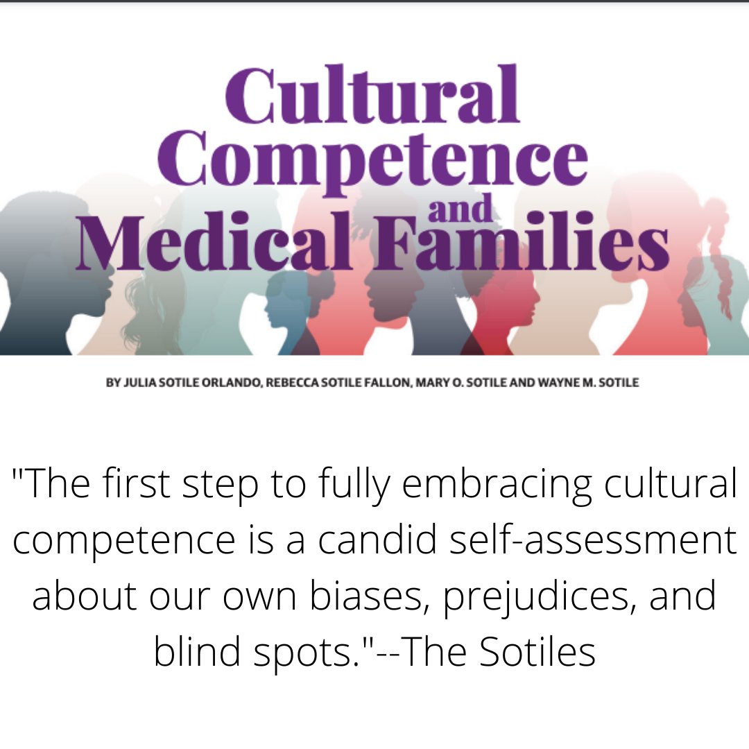 The Sotile family shares wonderful tips for how to build cultural competence within your practice. 

#physicianfamilystrong
#diversefacesofmedicine

bluetoad.com/publication/?m…