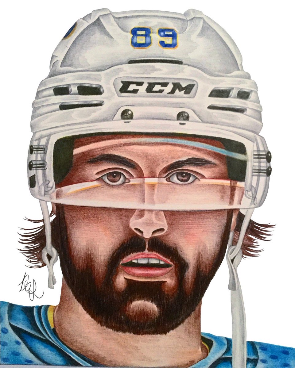 Alex Tuch Colored Pencil Drawing by Brendan Schmucker - (BSketches) <a href="/BuffaloSabres/">y - Buffalo Sabres</a>  <a href="/NHL/">NHL</a> @NHLNetwork <a href="/NHLdotcom/">NHL.com</a> #alextuch #buffalosabres #Sabres  #letsgosabres #nhlstars #NHL #hockey #sports #art #artwork #drawing #coloredpencil #bsketches #bsketchesart