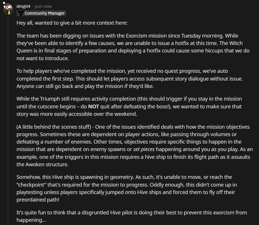 A_dmg04's tweet photo. Hey all,

Threw a bit more context around this change on a reddit reply.

https://t.co/9S2I8dHvqW https://t.co/LyuLv4Ff5H