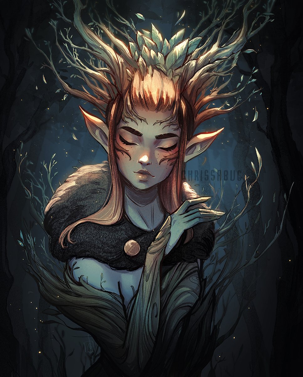 Chrissabug's tweet photo. What you see is beautiful…and terrible. You can feel a thick wave of faerie magic blanketing you, and you can no longer seem to hold onto a solid thought.
The last thing you remember is the soft sound of your bow hitting the mossy forest floor.
🌲🌲🌲 https://t.co/qglPBWYuX8