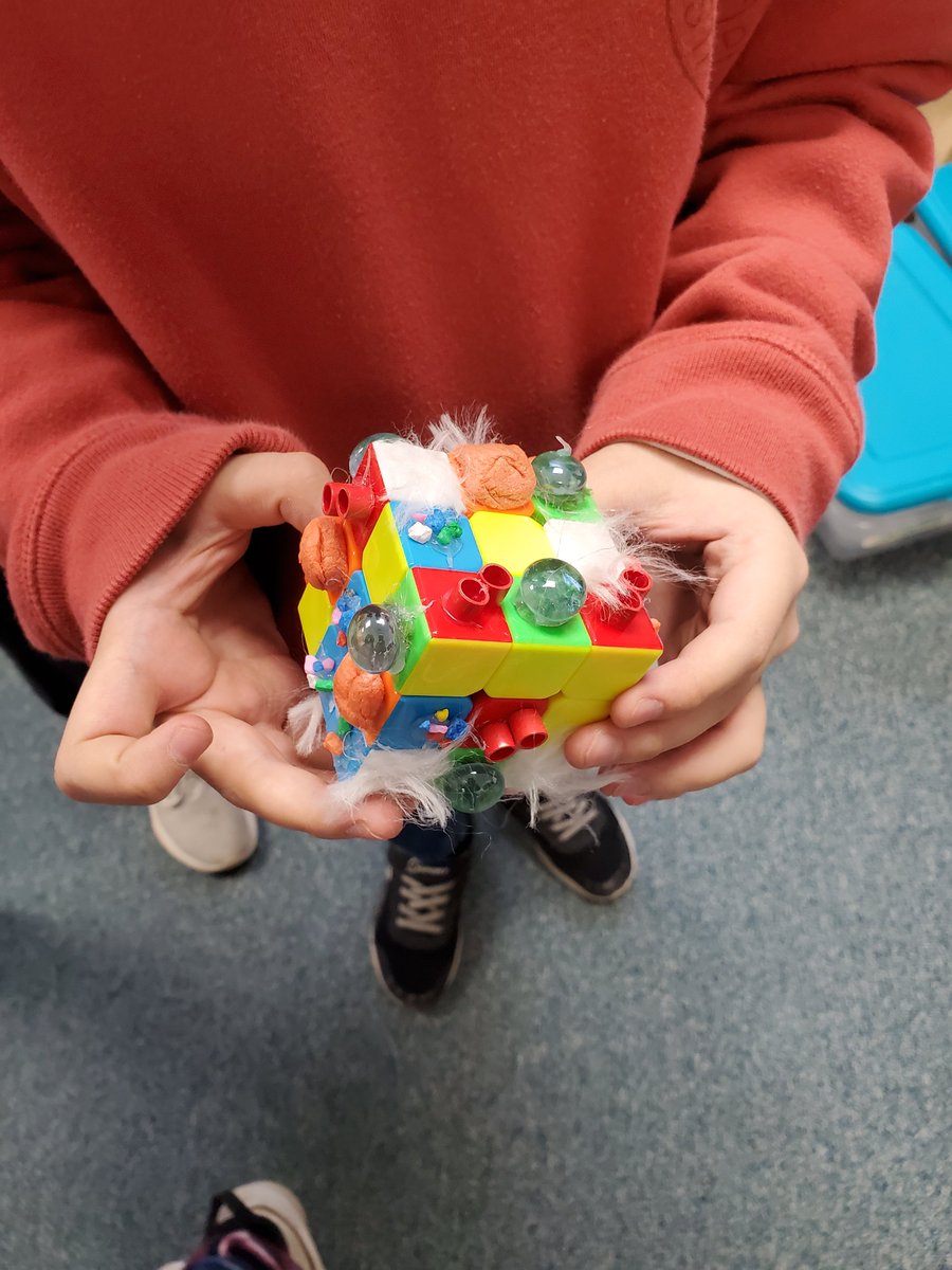 roderunners's tweet image. After learning about the Paralympics ways to make sports accessible to people with disabilities, 4th gr critical and creative thinkers brainstormed ways to adapt activities that they enjoy to include creating a prototype Rubik&apos;s cube for people with a visual impairment. #fcpsaap