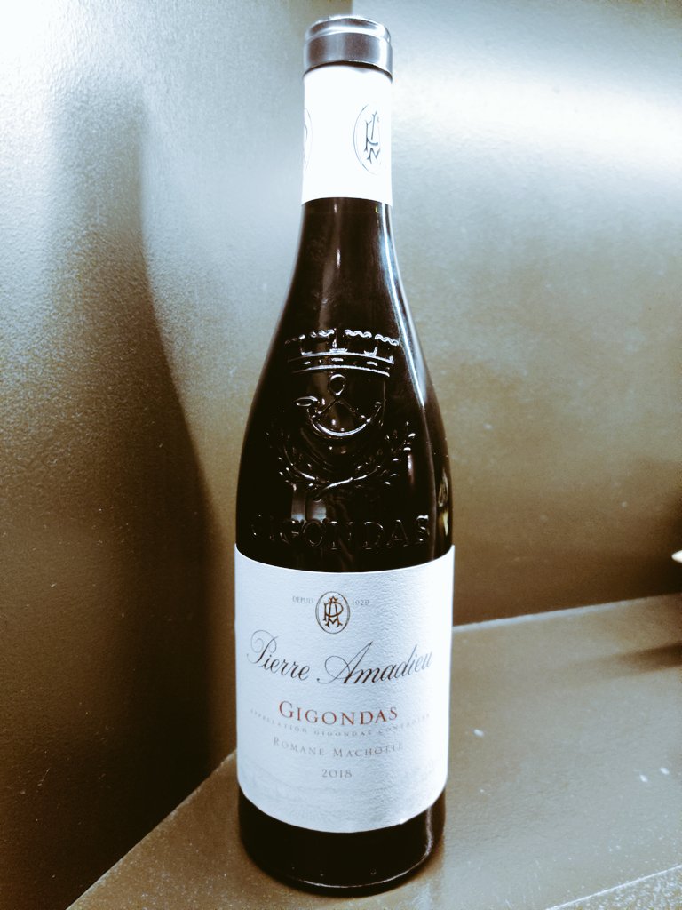 Odettes_rest's tweet photo. Outstanding wine from Pierre Amadieu in the southern Rhone Valley. Superb match for our beef sirloin on the tasting menu. #gigondas #winepairing #beef @odettes @chefbryn https://t.co/b5IA4Iit1C