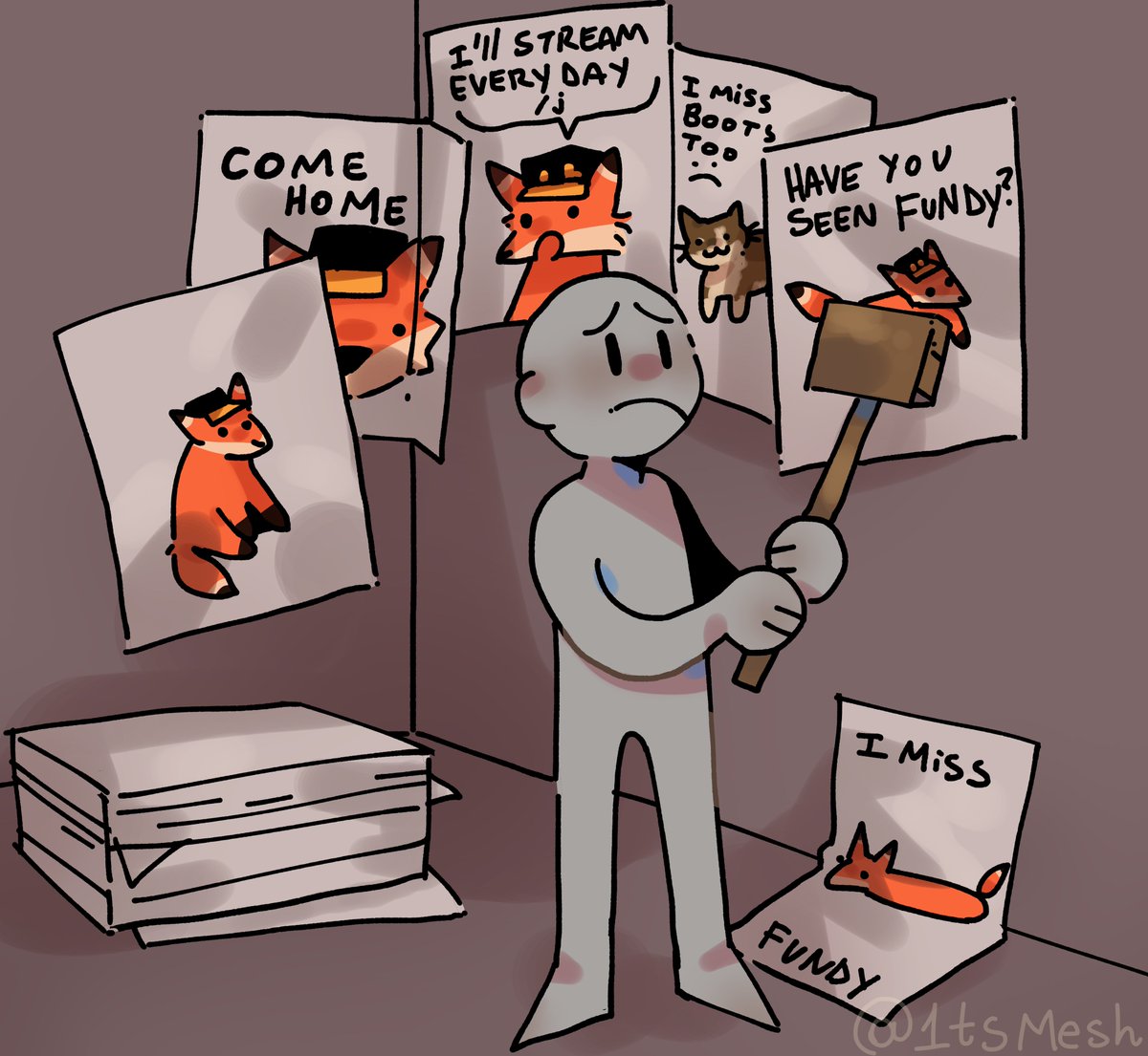 1tsmesh's tweet photo. yiptwt when fox man disappears :{

#fundyfanart https://t.co/Sl322bNVg0