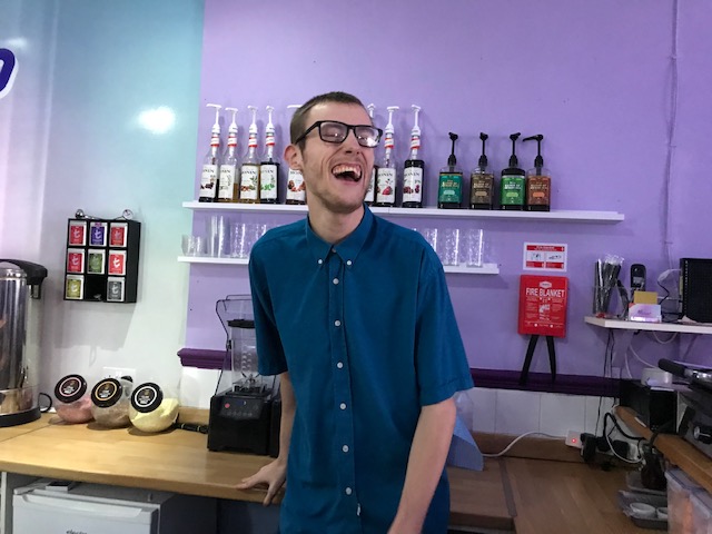 Reece had a meet and greet with Karen Twidale at Got Mallow. Reece really enjoyed meeting Karen and you can see from his smile how happy he was when he was told he had secured a training place. Karen is going to train Reece to prepare him to work in the cafe. #FocusonwhatweCANdo