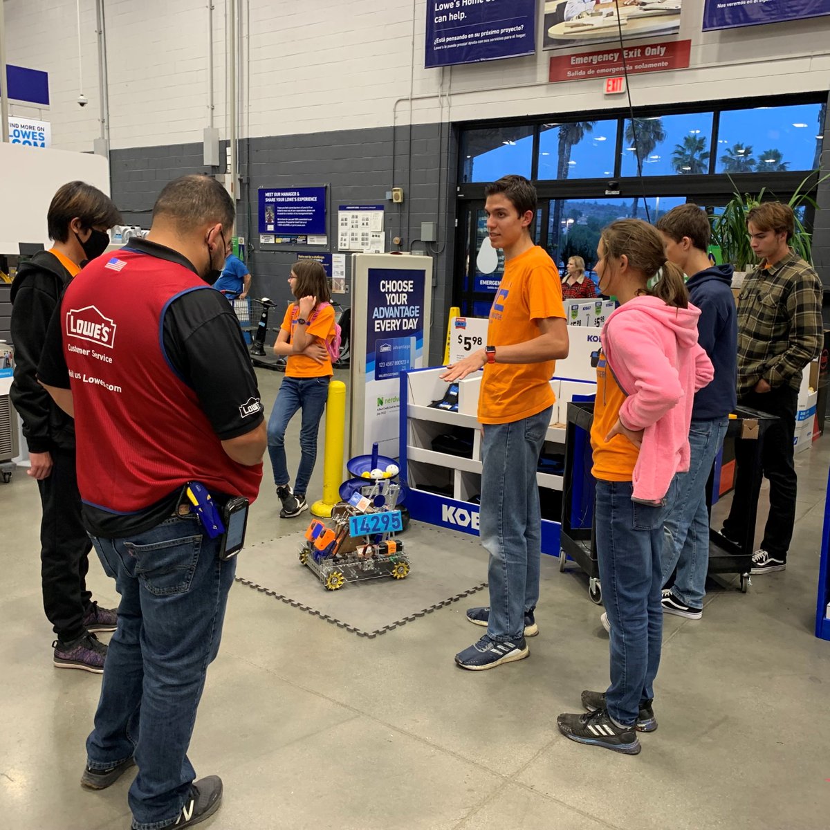 operationtac's tweet photo. We are overwhelmingly thankful to Lowe's for coming alongside us as our sponsor! Hearing them say, "We are here for you. Let us know what we can do to support you," encourages us beyond measure. What a support!!! THANK YOU! #sanclementelowes #FTCOutreach #FTC #FIRSTTechChallenge https://t.co/pYPgST2iTp