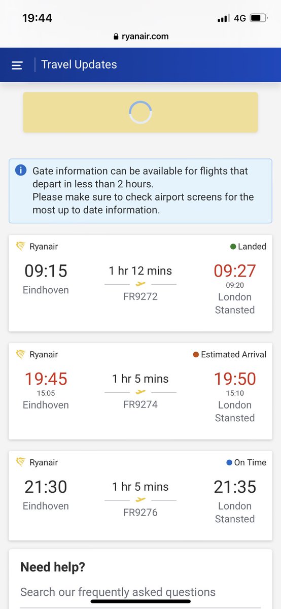 ronniem's tweet photo. @EINairport Niet helemaal volgens schema nog 2 uur erbij ?!? https://t.co/Inj660vzOG