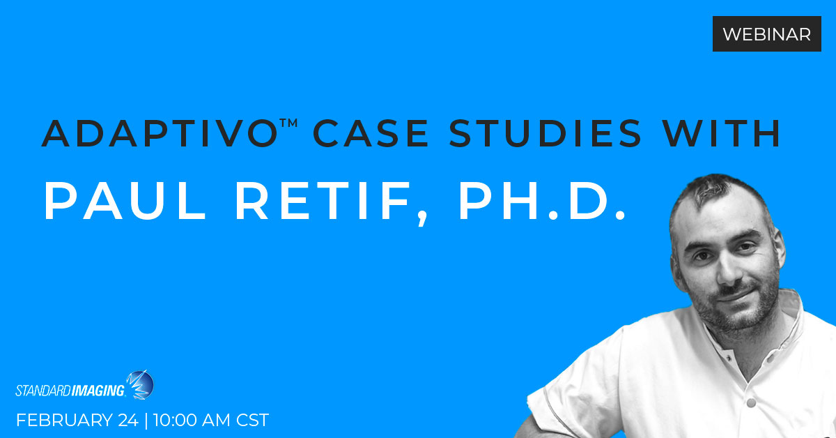 StandardImaging's tweet photo. Register for our upcoming webinar where Paul Retif, Ph.D., Chief Medical Physicist at @chr_metz_thion discusses daily use through clinical cases using Adaptivo™ #PatientDosimetry software and more: https://t.co/sX51c2F1wr
#MedPhys #RadOnc #RadiationTherapy #QASoftware https://t.co/Fml05dByPZ
