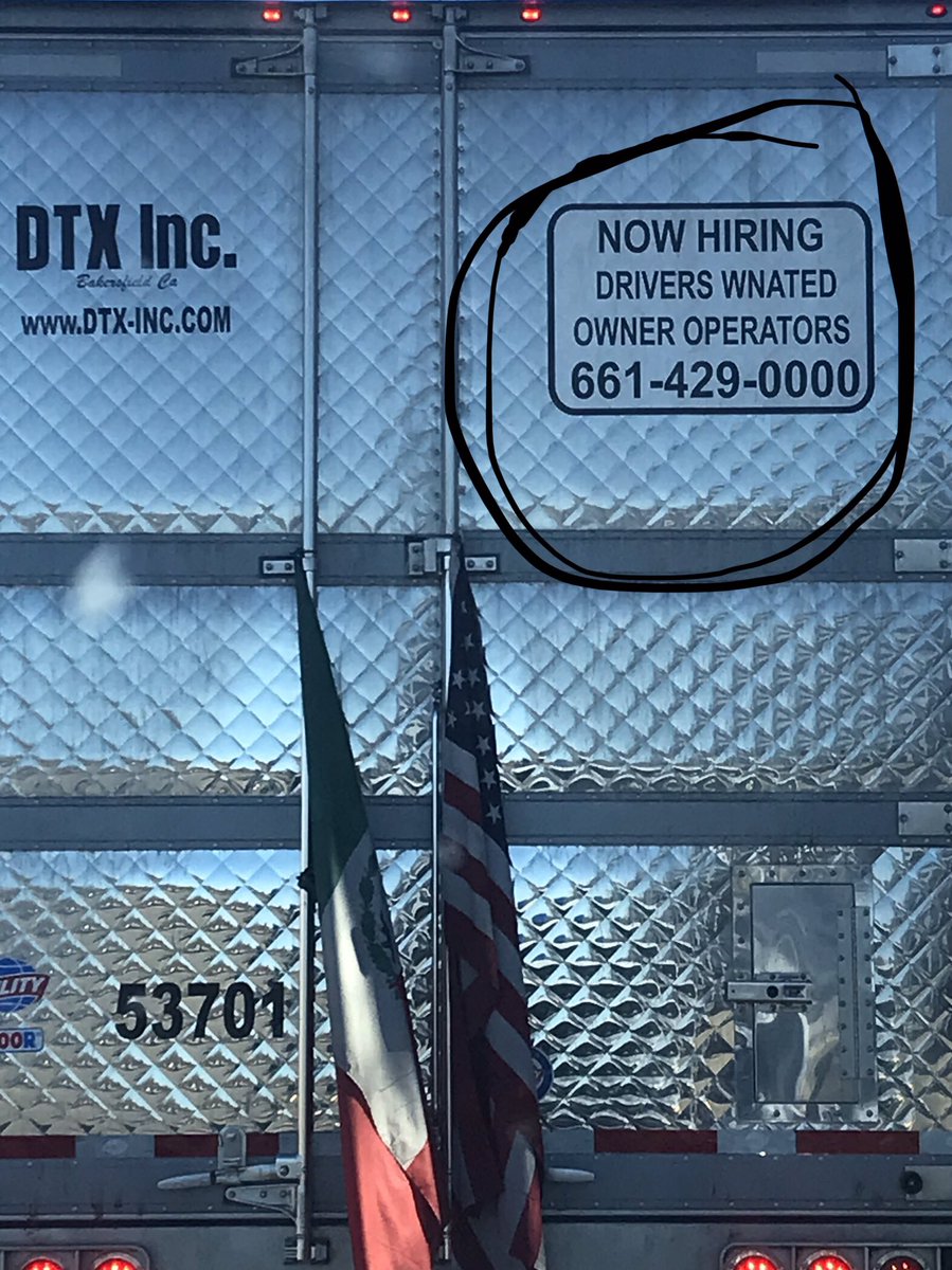 Drivers wnated.  Attention to detail not necessary.