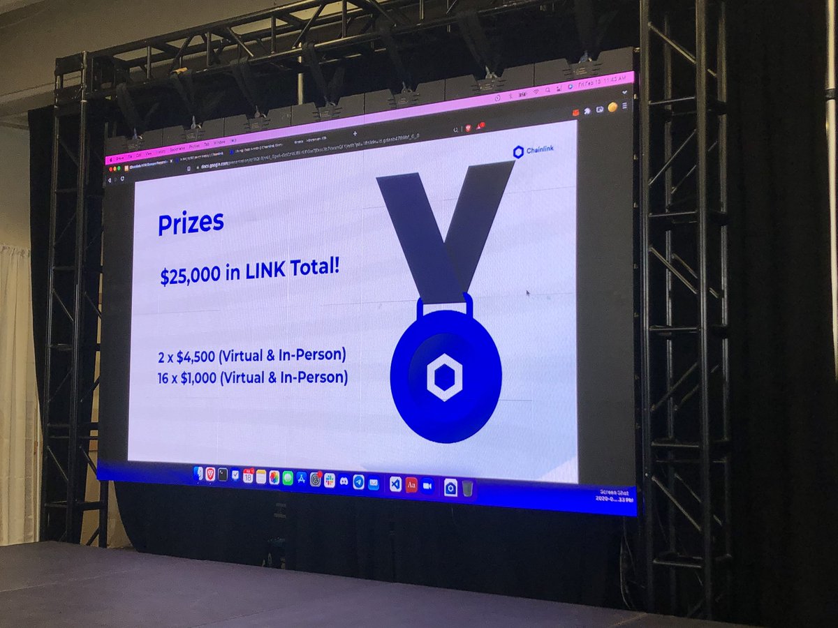 If you’re participating in the #ETHDenver Hackathon, there are up to $25k in prizes available to builders using #Chainlink oracles 💪