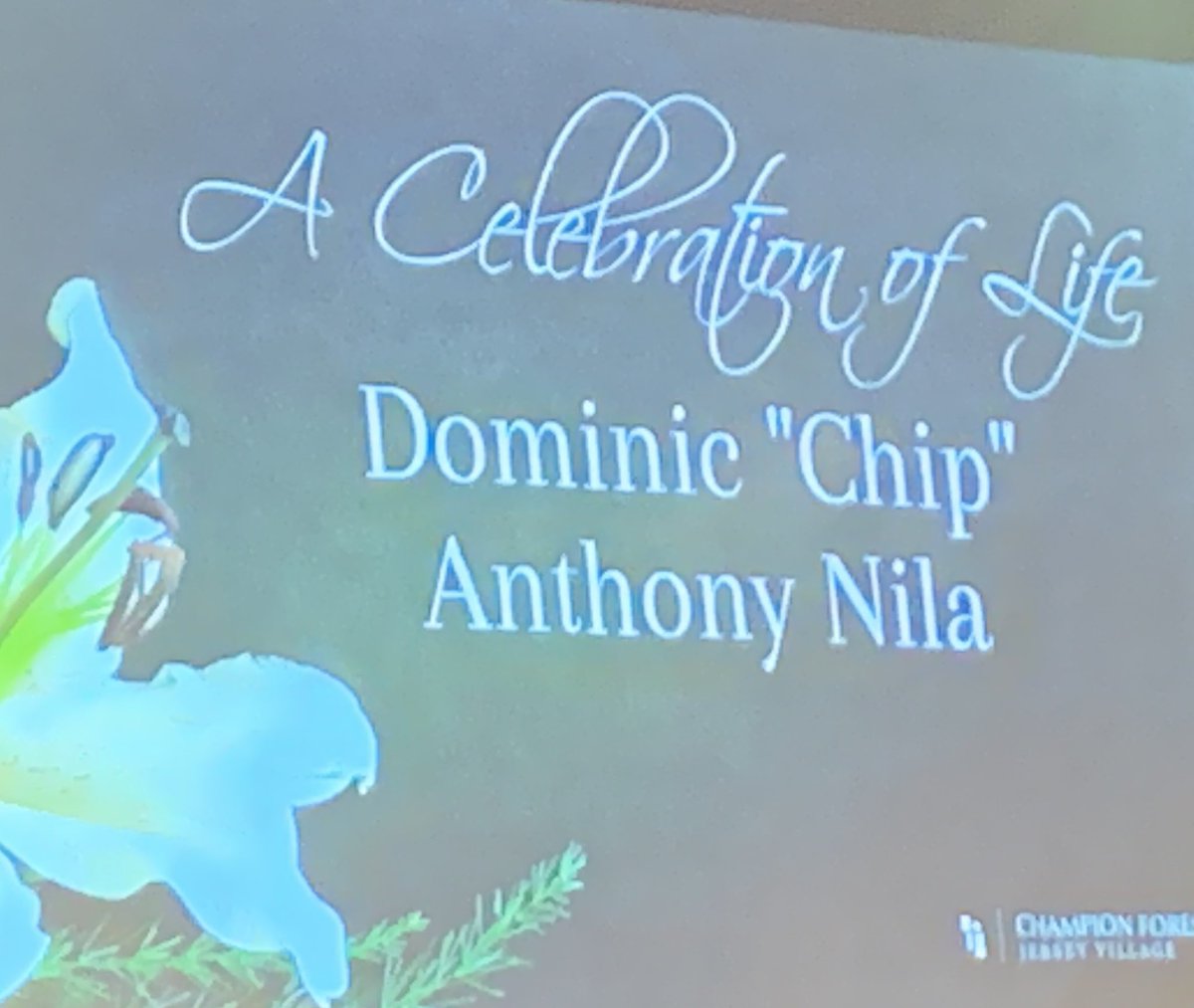 MarkBerman_'s tweet photo. It was a wonderful Celebration of Life this morning for my friend Chip Nila at the Champion Forest Baptist Church in Jersey Village. A great loss for the Nila, Alief Elsik and Houston Rockets families. RIP https://t.co/IRQHyeLHFs