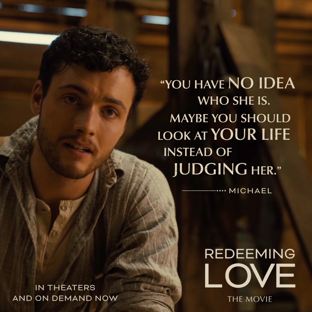 “You have no idea who she is. Maybe you should look at your life instead of judging her.” #RedeemingLoveMovie is available On Demand in the U.S. and Canada! WATCH NOW!