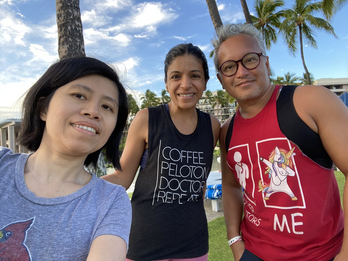 MayCho_MD's tweet photo. The best part of academic oncology- the coolest people. I just met doctor version of ⁦@sarahcpr⁩ aka ⁦@drdonsdizon⁩ and doc version of ⁦@emmalovewell⁩ aka ⁦@rachnatshroff⁩! #PRIMO22 https://t.co/iNkM7tTkqC