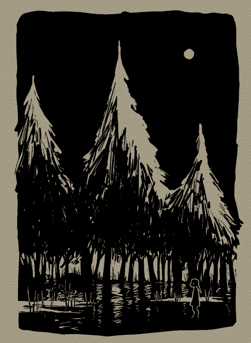 adrawnnovel's tweet photo. goblin in the woods https://t.co/aSccZ3tXiz