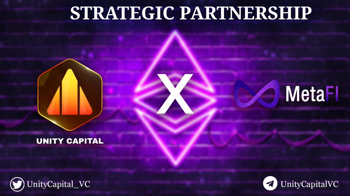 UnitylabsStudio's tweet photo. ππ₯ #UnityVc X #Metafi Partnership Announcement
We are excited to announce that Unity Vc has established a partnership with @MetaFi_Official
#UnityVc #Metafi #Partnership ππ₯π₯ https://t.co/HhBOd8vubU