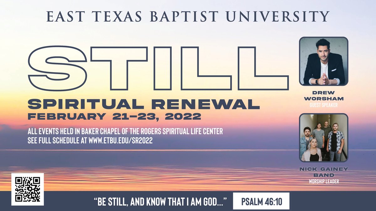 ETBU_SpiritLife's tweet photo. Spiritual Renewal starts Monday! https://t.co/JKSyocYgHt https://t.co/0demhZkE60