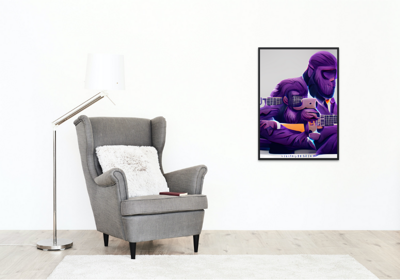 Apes In Paint by Georges Duchamps tweet media
