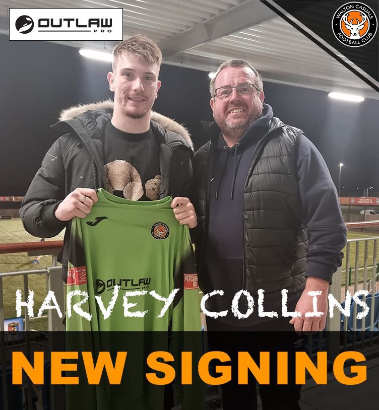 ✍️ Walton Casuals are delighted to announce the Signing of Goalkeeper Harvey Collins! 

Harvey joins the Stags for a months loan from <a href="/ReadingFC/">Reading FC</a> ,we would like to thank Reading FC of whom have been excellent during the process of signing.

#ComeOnYouStags 🧡🦌