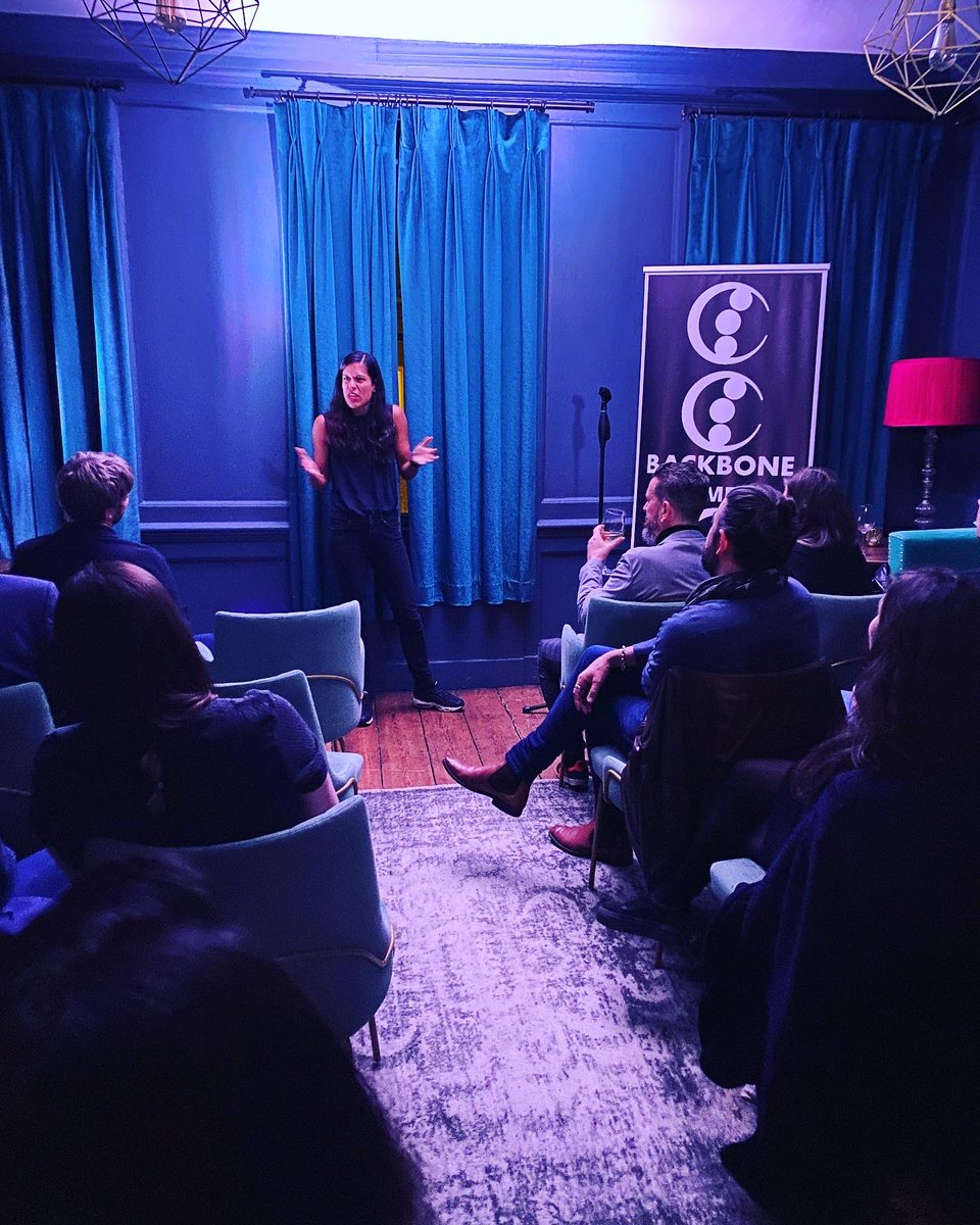 BackboneTheatre's tweet photo. Last night was another packed room at @blacksclubsoho! Someone said they actually hurt from laughing. We’re fine with that. https://t.co/W22e45Azg2
