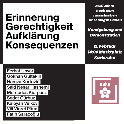 Kommt morgen alle zur Gedenkdemonstration für Hanau! #antifa #karlsruhe #19februar #saytheirnames #hanau #hanau1902 #hanauistüberall