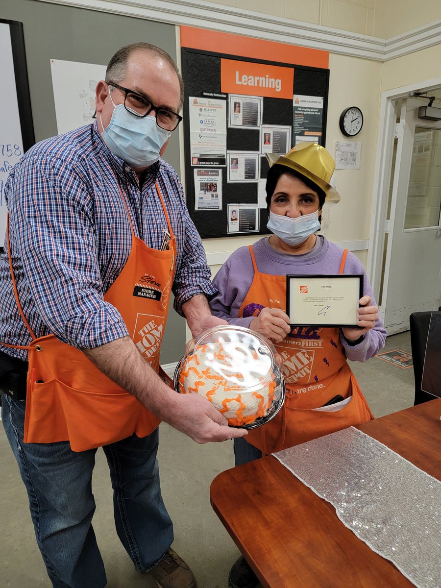 KathyHD2758's tweet photo. Congrats to Kim on her Diamond Award and Maria celebrating 25 years at Home Depot!!! https://t.co/LUuoLKIwtw