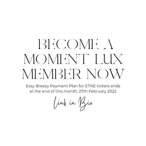 amoment_uk's tweet photo. Easy Breezy Payment Plan Option ends at the end of the month. Be sure to head over to our website, sign up to be an AM Lux Member and start your payment plan today!

Secure your place without paying the full price, do not miss out!

https://t.co/3XngqUvcAU https://t.co/ttNf3FaaNE