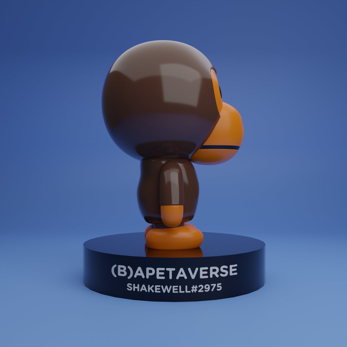 shakewell_eth's tweet photo. @bapetaverse been teaching myself how to 3d model as of recent. can i #BAPEin with this baby milo =) #BAPETAVERSE https://t.co/Q2ORdQQsj1