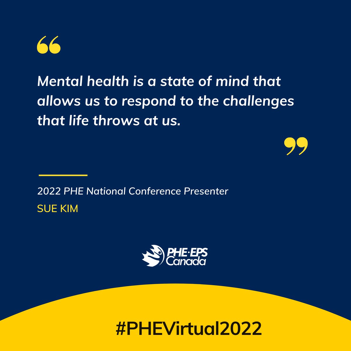 PHECanada's tweet photo. What does mental health mean to you? Live session "Building Healthy Minds Through Physical Activity" at #PHEVirtual2022. https://t.co/zrOckYAgb0