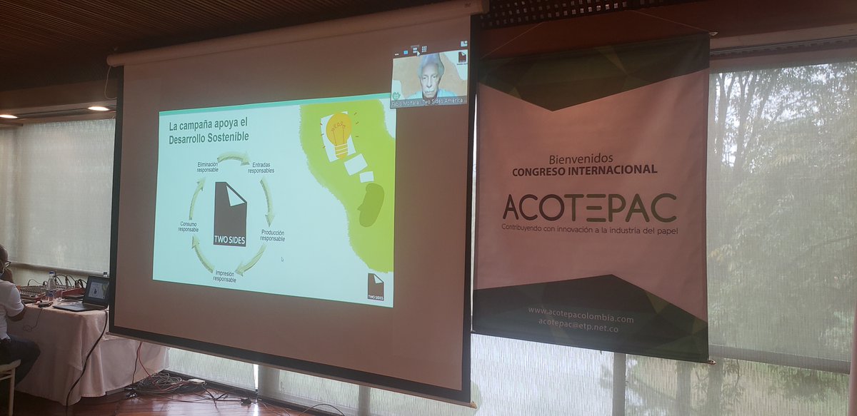 acotepacolombia's tweet image. De manera virtual se desarrolla la conferencia "Two Sides y el desafío de combatir el greennwash contra el papel" Fabio Mortara - TWO SIDES

#twosides #paperprocess #paperchain