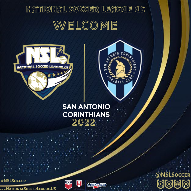 NSL Texas (@nsltx) on Twitter photo NSL News
National Soccer League US
Miami, FL. February 16, 2022
The National Soccer League US Announces San Antonio-Texas based City Club SAN ANTONIO CORINTHIANS FC as an new member of NSL Elite Division for the 2022 Season
<a href="/NSLSoccerLeague/">NationalSoccerLeague US</a>
<a href="/NSLSoccer/">NSLSoccer US</a>
<a href="/NSLTX/">NSL Texas</a>
<a href="/SACorinthiansFC/">San Antonio Corinthians FC</a> NSL News
National Soccer League US
Miami, FL. February 16, 2022
The National Soccer League US Announces San Antonio-Texas based City Club SAN ANTONIO CORINTHIANS FC as an new member of NSL Elite Division for the 2022 Season
<a href="/NSLSoccerLeague/">NationalSoccerLeague US</a>
<a href="/NSLSoccer/">NSLSoccer US</a>
<a href="/NSLTX/">NSL Texas</a>
<a href="/SACorinthiansFC/">San Antonio Corinthians FC</a>
