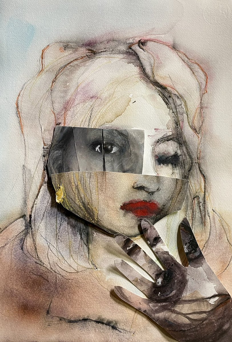 BlythexSmith's tweet photo. Ms Borderline, after the weekly besserwisser convention. #flexiblemind #fluidself #painting #perspectiveproblems #watercolorpainting #softpaateldrawing #ancientparts #chronicpainter https://t.co/gNc48saJ6o