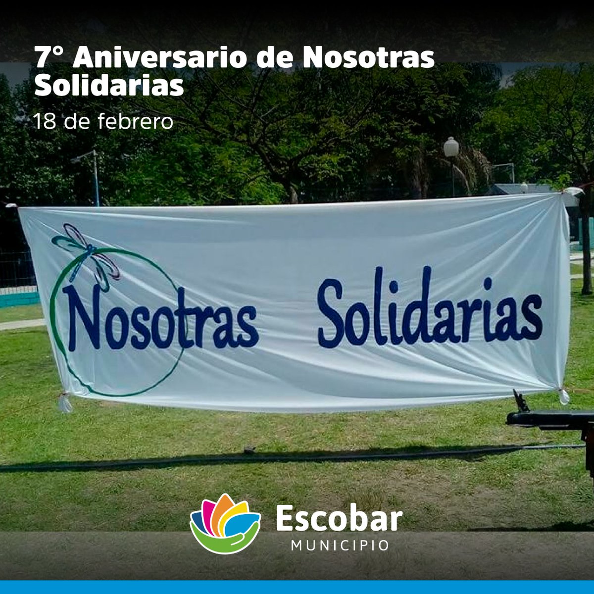 escobargobierno's tweet photo. 7° Aniversario de Nosotras 

Saludamos a las asociadas y asociados de la Entidad de Bien Público Nosotras Solidarias en su séptimo aniversario.

¡Feliz aniversario!

#EntidadesEscobar https://t.co/eKxIHwA2g4