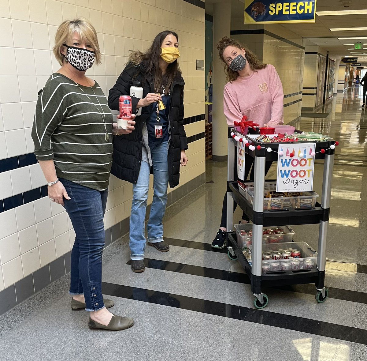 When you have a hurricane make-up day ☹️ the Woot Woot Wagon helps! <a href="/K2MrsG/">Lindsay Germeroth</a> #teaching Thanks Mrs. G and Miss Rawa!