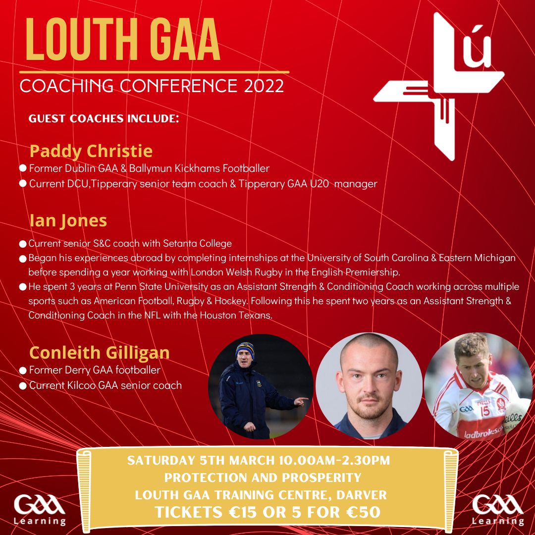 Date to save in diaries for all coaches. Click link below to book your place. Places limited - don't miss out on this excellent event. Finger food and Tea/Coffee included.

universe.com/events/louth-c…