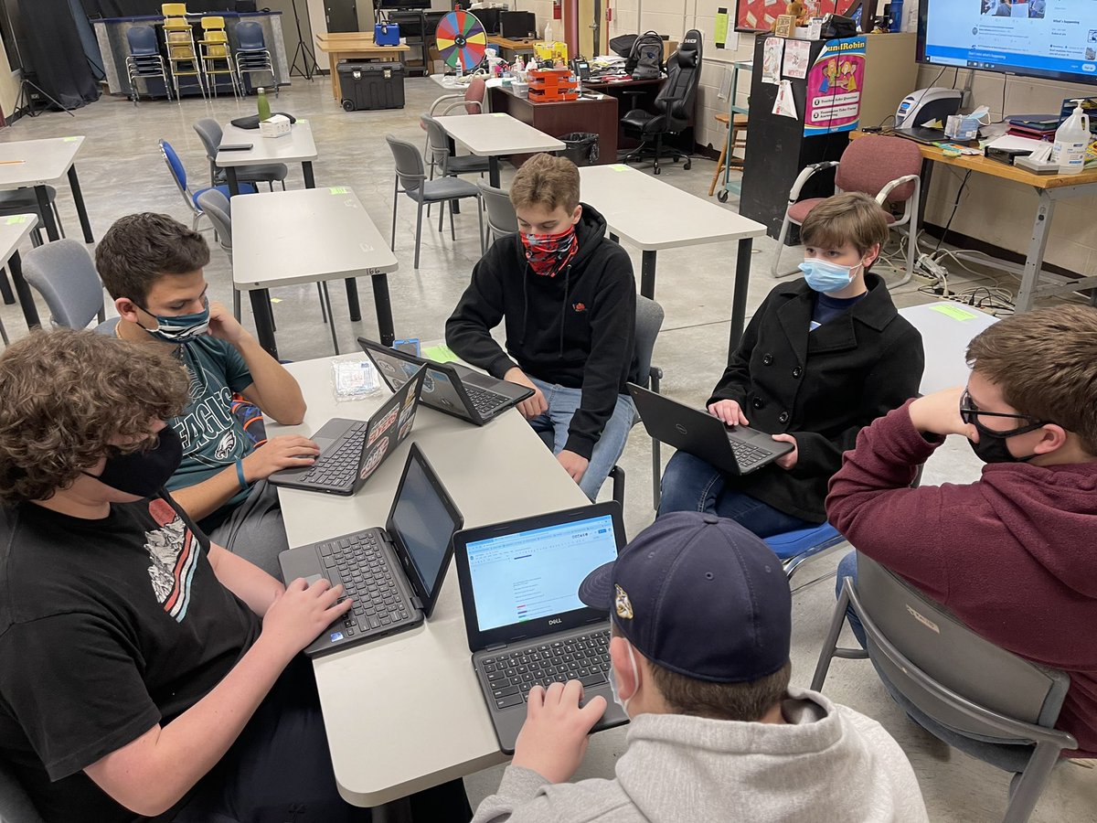 KarnsNetwork's tweet photo. Checkout the A/V Production 2 group tasked with brainstorming ideas for a new CTE Video to promote and inform students about all of the amazing Career and Technical Education programs offered at Karns High School! @KarnsBeavers @CTE4KCS #ProjectBaseLearning https://t.co/40RqbfeCyq