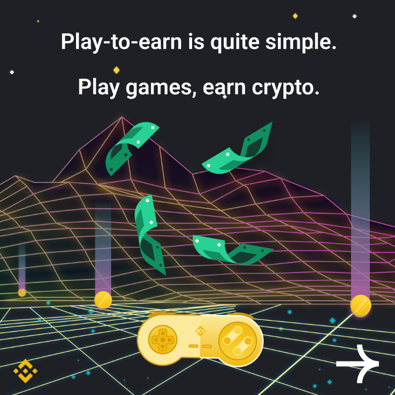 binance's tweet photo. Play-to-earn games have been getting a lot of attention recently with the NFT space taking off. 

Let us share some knowledge on what they're all about ⤵️