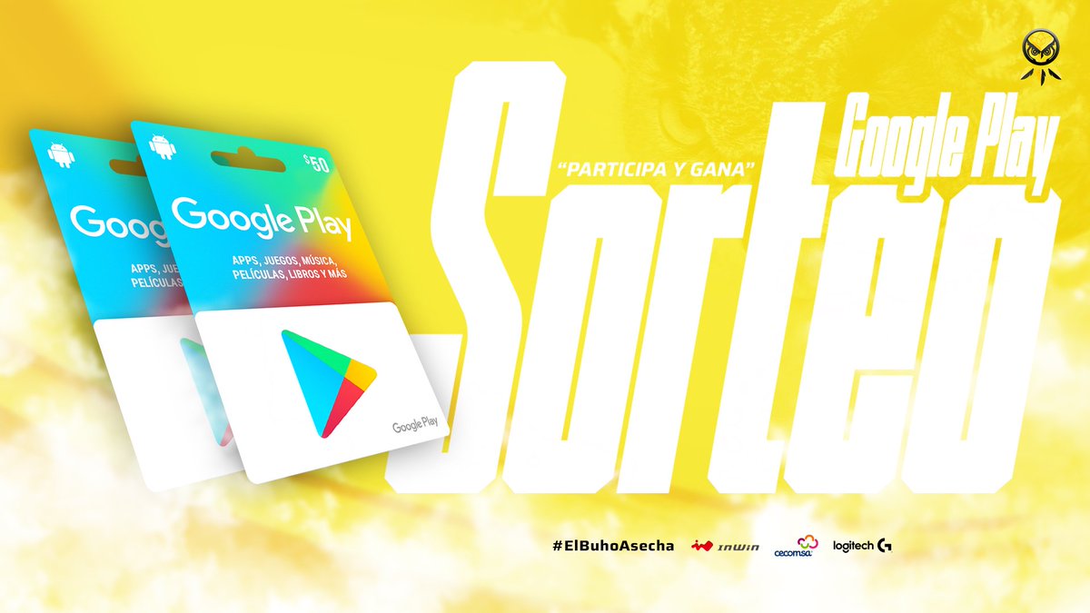 ¡Sorteamos una tarjeta de Google play de 50usd! 💳

Requisitos:
- Seguir a <a href="/mezexisgg/">ShangYun Florazin Piao</a>
- Like &amp; RT a la publicación
- Etiquetar a 2 amigos

#GoMezexis #ElBúhoAcecha