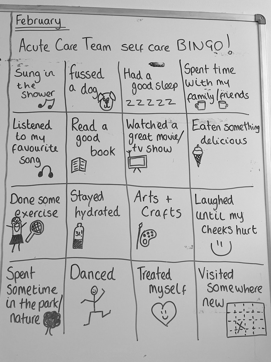 Who would like to take part in self care bingo with us here on @ACT_UHP - we’ve had some fun ticking these off this month! Reply to this tweet with your pictures so we can see the fun you’ve been having, and any recommendations for new places for us to visit!