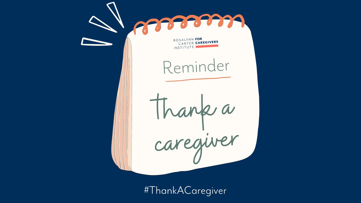 📝 Write a note 
📱 Send a text
☎️ Make a call

Whatever you do, don’t forget to #ThankACaregiver who’s made a difference in your life today!

@RCICaregiving