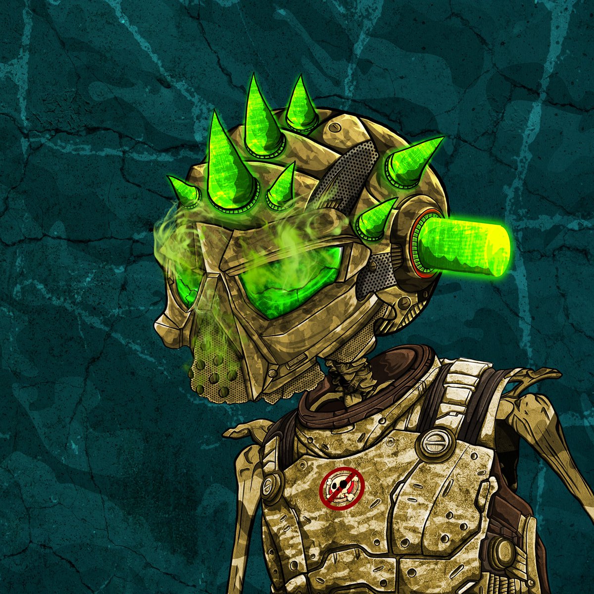 Crazy_Skullz's tweet photo. 🆘 Our NUKES Commander @PrimaryNature sent us this image directly from the battlefield:

*Remember that for every 2 CrazySkullz you are holding you’ll receive 1 NUKES🧪 #NFT for free. https://t.co/p0dlrbAR7b