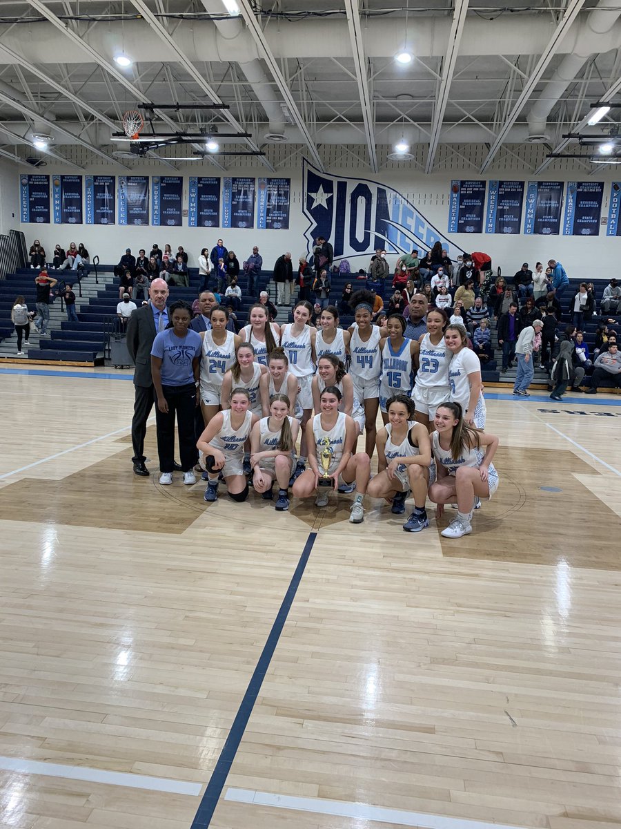 NWD Champions!  Ⓜ️🏀🏆 Congratulations Lady Pioneers on your 54-42 win!  

We’ll host the Region 4C semis on Tuesday.