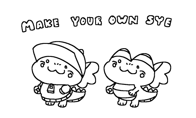 sye coloring page omgg make ur own sye :) 