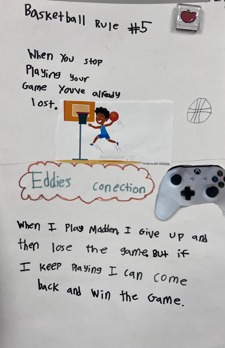 OakGrade4's tweet photo. Fourth graders making real world connections to the basketball rules in our read aloud, The Crossover by @kwamealexander 🏀 #oakststories #crossover https://t.co/R8JTjzgcvY
