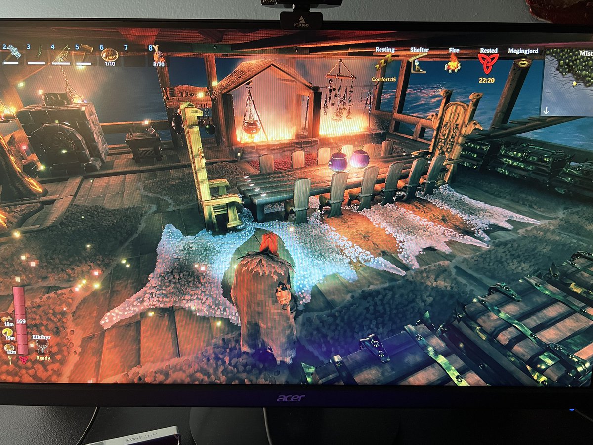 plusultrapotat's tweet image. Still one of my favorite @Valheimgame builds. No mods, all vanilla. Love this game so much. The hours of joy it has brought in my life!! #BuildotMonth #GamerMom #VikingFun