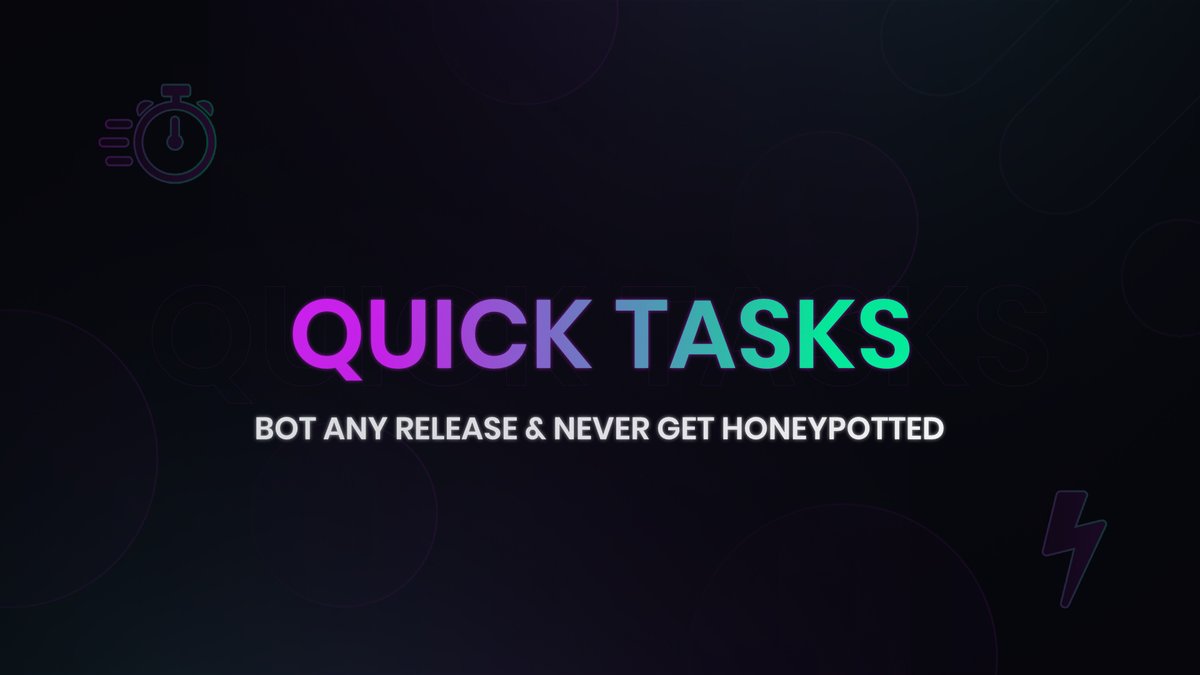 FuseSolana's tweet image. 🚨 NEW FEATURE! 🚨
Bot any mint & never get honeypotted/drained. That's right, thanks to Fuse Solana's new "Quick tasks" feature, minting #NFTs has never as safe and easy!
Unbeatable. 😴