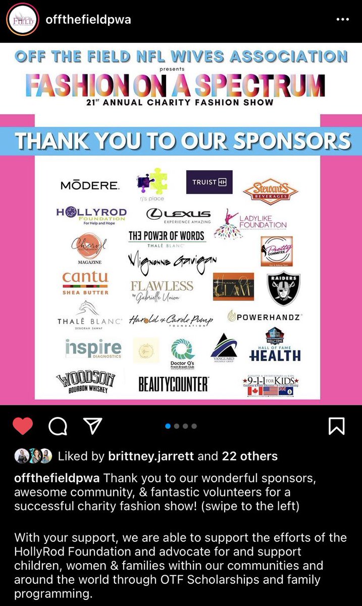 911forkids's tweet photo. Thank you too, Off The Field Wives Association! We had such a great day volunteering, and the fashion show was a success! ๐๐คฉ #911ForKids #SupportingAutism https://t.co/JeVWWS4OtM