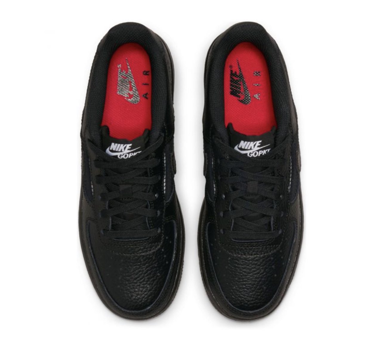 Nike Air Force 1 Low GS Mesh Pocket Red Black