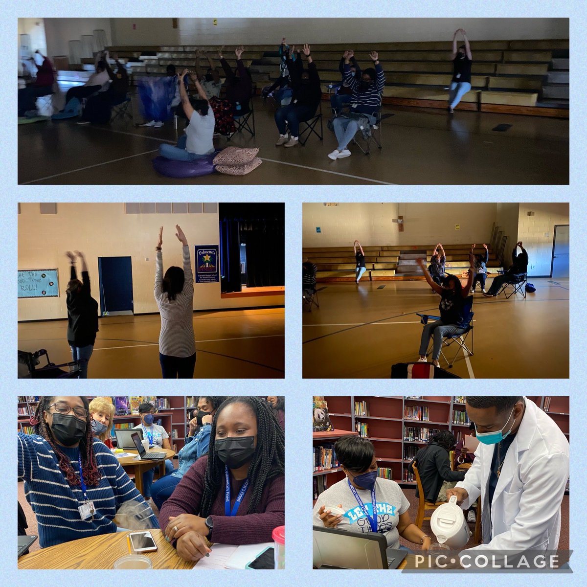 FMSMSWildcats's tweet photo. School Renewal Plan collaboration, Flip Grids, Near pod, Science experiments (clouds),E- Learning Prep and Mindful Meditation!
Oh My!! #PD Day #FMSMS https://t.co/Zu63G6cgkn
