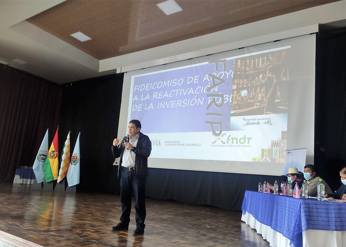 FNDR_Bolivia's tweet photo. El #FNDR junto a la #AMDECO socializó, requisitos y condiciones para acceder a recursos del #FARIP con autoridades de 47 municipios de Cochabamba. El Gobierno de #LuchoXBolivia creo el FARIP para apoyar a las ETAs a ejecutar sus proyectos.
#EstamosSaliendoAdelante https://t.co/ne5JWA3AmL