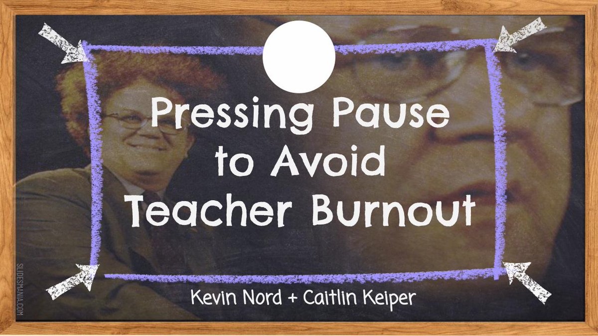 😁Thanks to all K12 staff who came to support the "Pressing Pause to Avoid Teacher Burnout" session hosted by Kevin Nord &amp; myself! ⏸️We hope you gained strategies to help you make more meaningful time for yourself &amp; students! #NHSSD #PD #PressPause